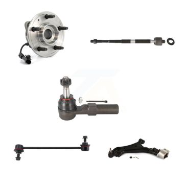 Front Left Hub Bearing Lower Control Arm Tie Rod Link Kit (5Pc) For 2008-2010 Saturn Vue K7T-105720