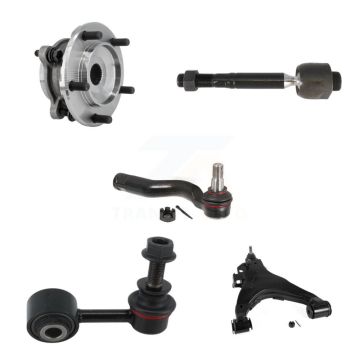 Front Left Bearing Lower Control Arm Tie Rod Link Kit (5Pc) For Toyota Tundra Sequoia 4WD K7T-105724