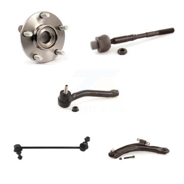 Front Left Hub Bearing Lower Control Arm Tie Rod & Link Kit (5Pc) For Nissan Rogue Select K7T-105732