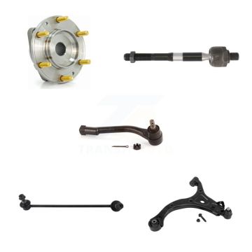 Front Left Hub Bearing Lower Control Arm Tie Rod & Link Kit (5Pc) For Kia Sedona Hyundai K7T-105737