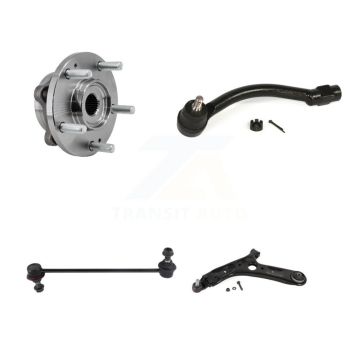 Front Left Hub Bearing Lower Control Arm Outer Tie Rod & Link Kit For 2017-2019 Kia Soul K7T-105765