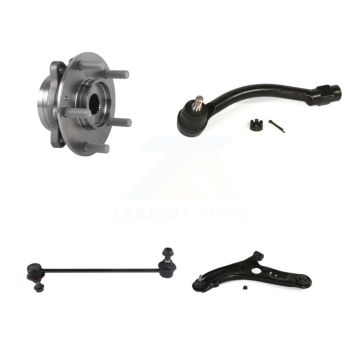 Front Left Bearing Lower Control Arm Outer Tie Rod & Link Kit For Hyundai Elantra GT Base K7T-105799