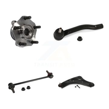 Front Left Hub Bearing Lower Control Arm Outer Tie Rod Link Kit For 2013-2017 Nissan LEAF K7T-105817