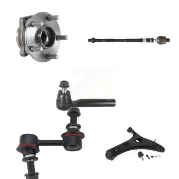 Front Left Bearing Lower Control Arm with BJ Tie Rod & Link Kit (5Pc) For Subaru Forester K7T-105846