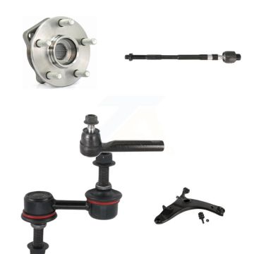 Front Left Hub Bearing Lower Control Arm Tie Rod & Link Kit (5Pc) For Subaru Impreza WRX K7T-105849