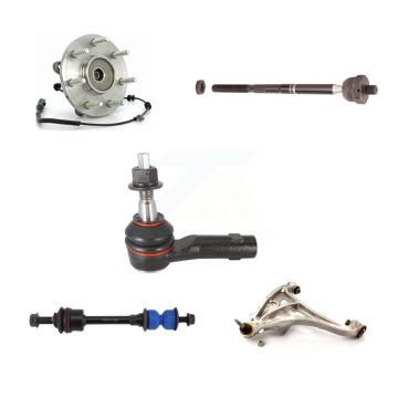Front Left Hub Bearing Lower Control Arm Tie Rod & Link Kit (5Pc) For 2006 Ford F-150 4WD K7T-105864