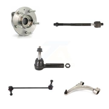Front Left Hub Bearing Lower Control Arm Tie Rod Link Kit (5Pc) For Chevrolet Cruze Buick K7T-105867