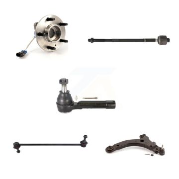 Front Left Bearing Lower Control Arm with BJ Tie Rod & Link Kit (5Pc) For Pontiac Montana K7T-105876