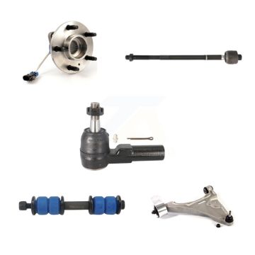 Front Left Hub Bearing Lower Arm Tie Rod & Link Kit (5Pc) For Buick Lucerne Cadillac DTS K7T-105878