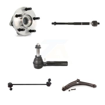 Front Left Hub Bearing Lower Control Arm Tie Rod & Link Kit (5Pc) For 2009 Dodge Caliber K7T-105896