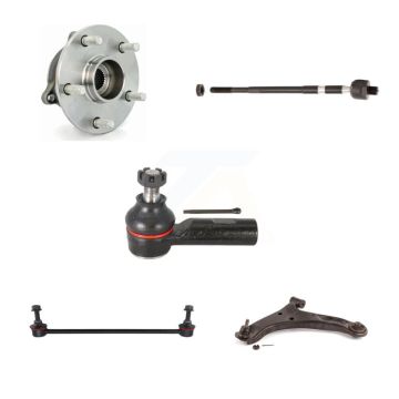 Front Left Hub Bearing Lower Arm Tie Rod Link Kit (5Pc) For 2006-2013 Suzuki Grand Vitara K7T-105897