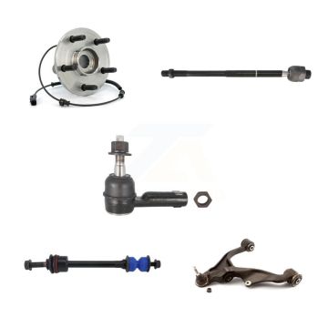 Front Left Hub Bearing Lower Control Arm Tie Rod & Link Kit (5Pc) For Ram 1500 Dodge 4WD K7T-105903