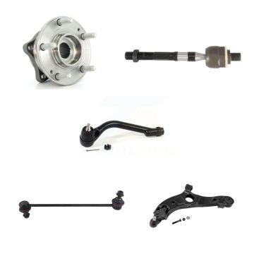 Front Left Bearing Lower Control Arm Tie Rod & Link Kit (5Pc) For Hyundai Santa Fe Sport K7T-105943