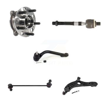 Front Left Bearing Lower Arm Tie Rod Link Kit (5Pc) For 2015-2018 Hyundai Santa Fe Sport K7T-105944