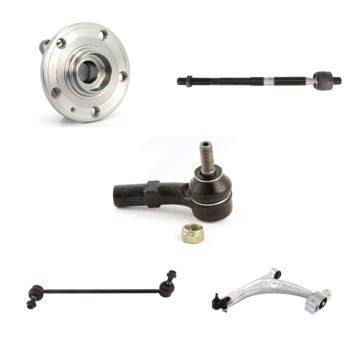 Front Left Hub Bearing Lower Arm Tie Rod & Link Kit (5Pc) For 2006-2010 Volkswagen Passat K7T-105956