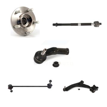Front Left Hub Bearing Lower Control Arm Tie Rod Link Kit (5Pc) For Volvo C30 S40 C70 V50 K7T-105959