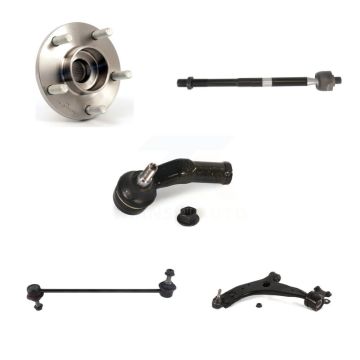 Front Left Bearing Lower Control Arm with BJ Tie Rod Link Kit (5Pc) For Volvo S40 V50 C70 K7T-105961