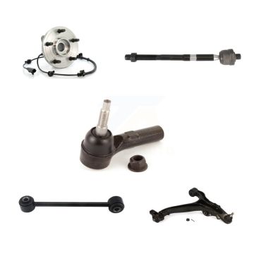 Front Left Hub Bearing Lower Control Arm Tie Rod & Link Kit (5Pc) For Jeep Grand Cherokee K7T-105964