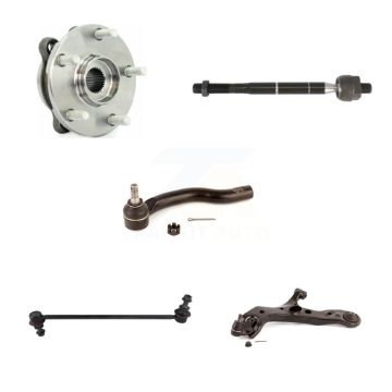 Front Left Bearing Lower Control Arm w/ Ball Joint Tie Rod Link Kit (5Pc) For Toyota RAV4 K7T-105966