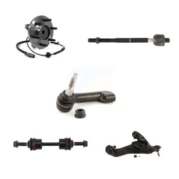 Front Left Hub Bearing Lower Control Arm Tie Rod Link Kit (5Pc) For Ford F-150 Expedition K7T-105972