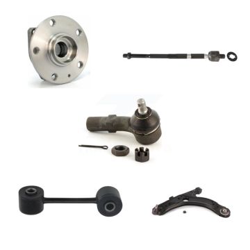 Front Left Bearing Lower Arm Tie Rod Link Kit (5Pc) For Volkswagen Golf City With 2 Holes K7T-105981