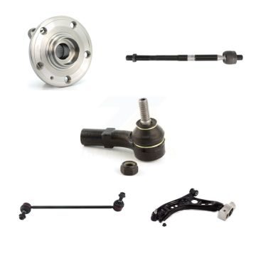 Front Left Hub Bearing Lower Arm Tie Rod Link Kit (5Pc) For Volkswagen Tiguan CC Limited K7T-105983
