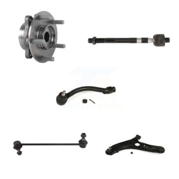 Front Left Bearing Lower Control Arm Tie Rod & Link Kit (5Pc) For Hyundai Elantra GT Base K7T-105987