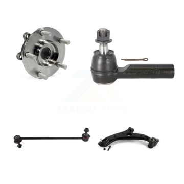 Front Left Hub Bearing Lower Control Arm Outer Tie Rod Link Kit For 2013-2016 Mazda CX-5 K7T-105997