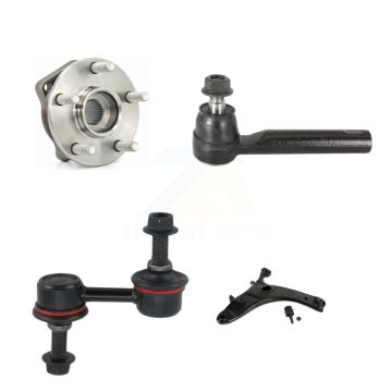 Front Left Hub Bearing Lower Arm Outer Tie Rod & Link Kit For Subaru Forester Impreza WRX K7T-106008