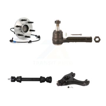 Front Left Hub Bearing Lower Arm Outer Tie Rod Link Kit For Chevrolet GMC Silverado 1500 K7T-106013