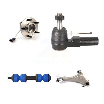 Front Left Bearing Lower Control Arm Outer Tie Rod & Link Kit For 2006-2011 Buick Lucerne K7T-106035