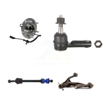 Front Left Bearing Lower Control Arm with BJ Outer Tie Rod Link Kit For 2012 Ram 1500 4WD K7T-106054