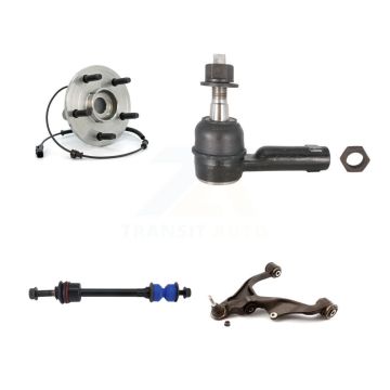 Front Left Hub Bearing Lower Control Arm Outer Tie Rod & Link Kit For Ram 1500 Dodge 4WD K7T-106058