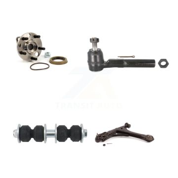 Front Left Hub Bearing Lower Arm Outer Tie Rod & Link Kit For Chevrolet Cavalier Pontiac K7T-106072