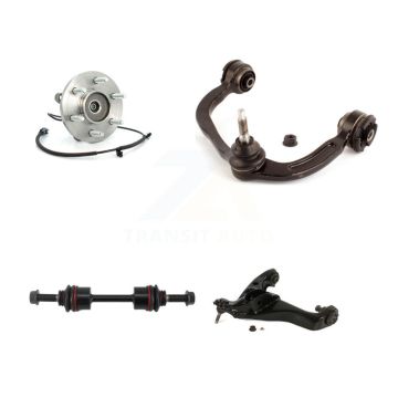 Front Right Hub Bearing Lower Upper Control Arm with Ball Joint & Link Kit For Ford F-150 K7T-106113