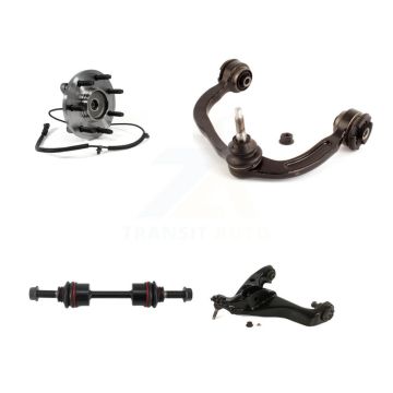Front Right Hub Bearing Lower Upper Control Arm Link Kit For Ford F-150 With 7 Lug Wheels K7T-106114