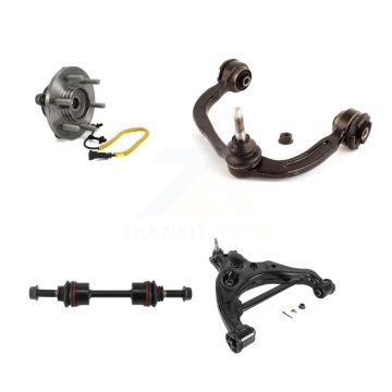 Front Right Hub Bearing Lower Upper Control Arm with Ball Joint & Link Kit For Ford F-150 K7T-106117
