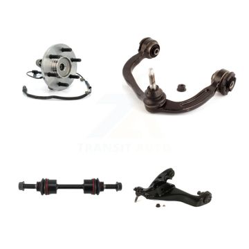 Front Right Hub Bearing Lower Upper Control Arm with Ball Joint & Link Kit For Ford F-150 K7T-106125