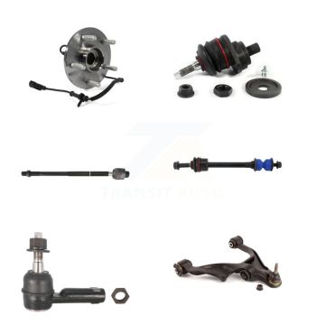 Front Right Bearing Lower Control Arm with BJ Upper Ball Joint Tie Rod Link Kit (6Pc) For K7T-106194