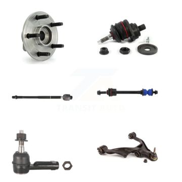 Front Right Bearing Lower Arm Upper Ball Joint Tie Rod Link Kit (6Pc) For Dodge Ram 1500 K7T-106196