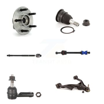 Front Right Bearing Lower Arm Upper Ball Joint Tie Rod Link Kit (6Pc) For Dodge Ram 1500 K7T-106197