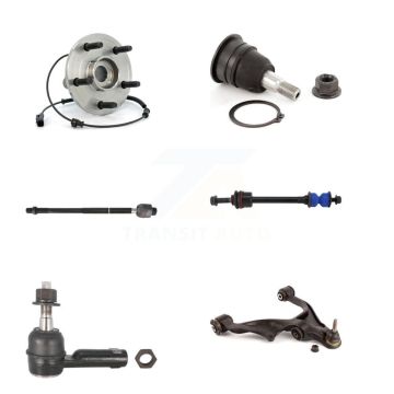 Front Right Bearing Lower Control Arm Upper Ball Joint Tie Rod Link Kit (6Pc) For Ram 4WD K7T-106201