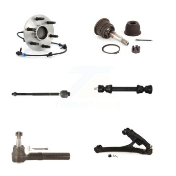 Front Right Bearing Lower Arm Upper Ball Joint Tie Rod Link Kit (6Pc) For GMC Sierra 1500 K7T-106208