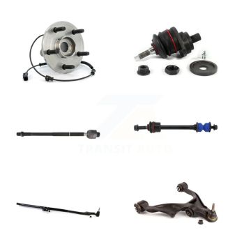 Front Right Bearing Lower Control Arm with BJ Upper Ball Joint Tie Rod Link Kit (6Pc) For K7T-106225