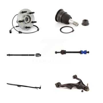 Front Right Bearing Lower Control Arm with BJ Upper Ball Joint Tie Rod Link Kit (6Pc) For K7T-106226