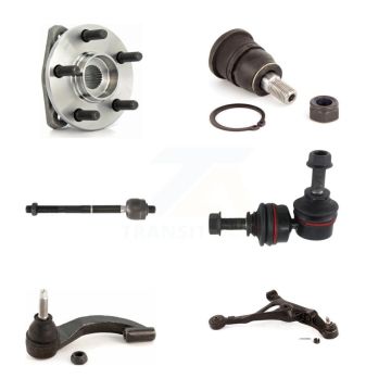Front Right Bearing Lower Arm Upper Ball Joint Tie Rod Link Kit (6Pc) For Chrysler Dodge K7T-106227