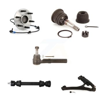Front Right Lower Arm Upper Ball Joint Outer Tie Rod & Link Kit (5Pc) For GMC Sierra 1500 K7T-106247