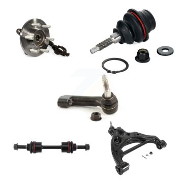 Front Right Bearing Lower Control Arm Upper Ball Joint Outer Tie Rod & Link Kit (5Pc) For K7T-106267