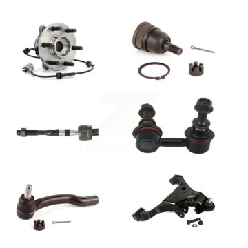 Front Right Bearing Lower Control Arm Upper Ball Joint Tie Rod Link Kit (6Pc) For Nissan K7T-106275