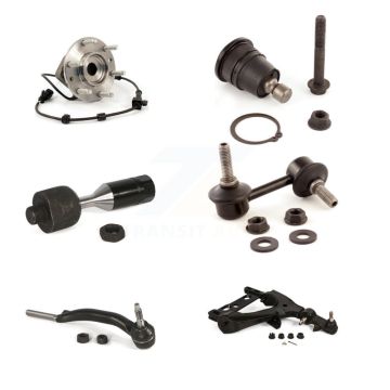 Front Right Bearing Lower Arm Upper Ball Joint Tie Rod & Link Kit (6Pc) For GMC Envoy XL K7T-106276